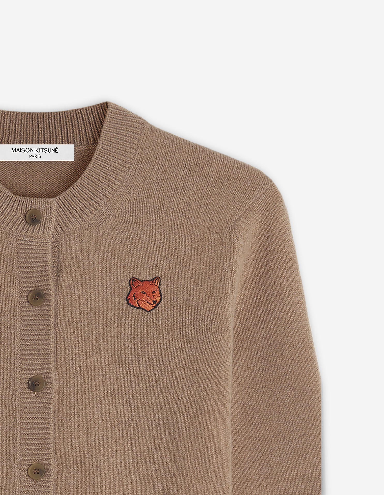 BOLD FOX HEAD PATCH REGULAR CARDIGAN - 7