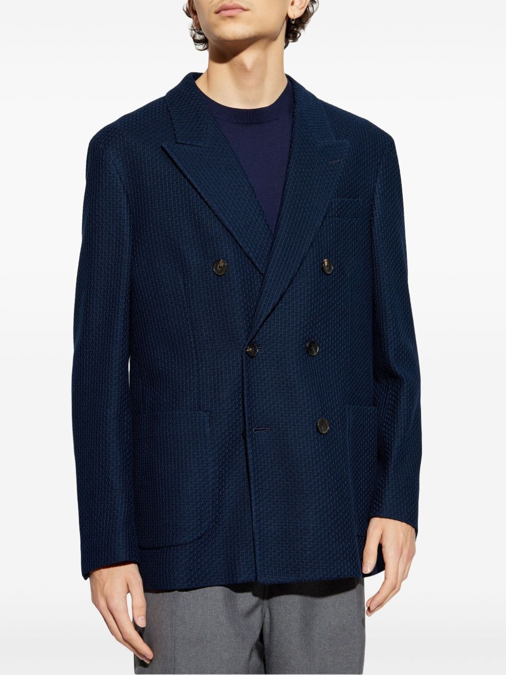 double-breasted blazer - 3