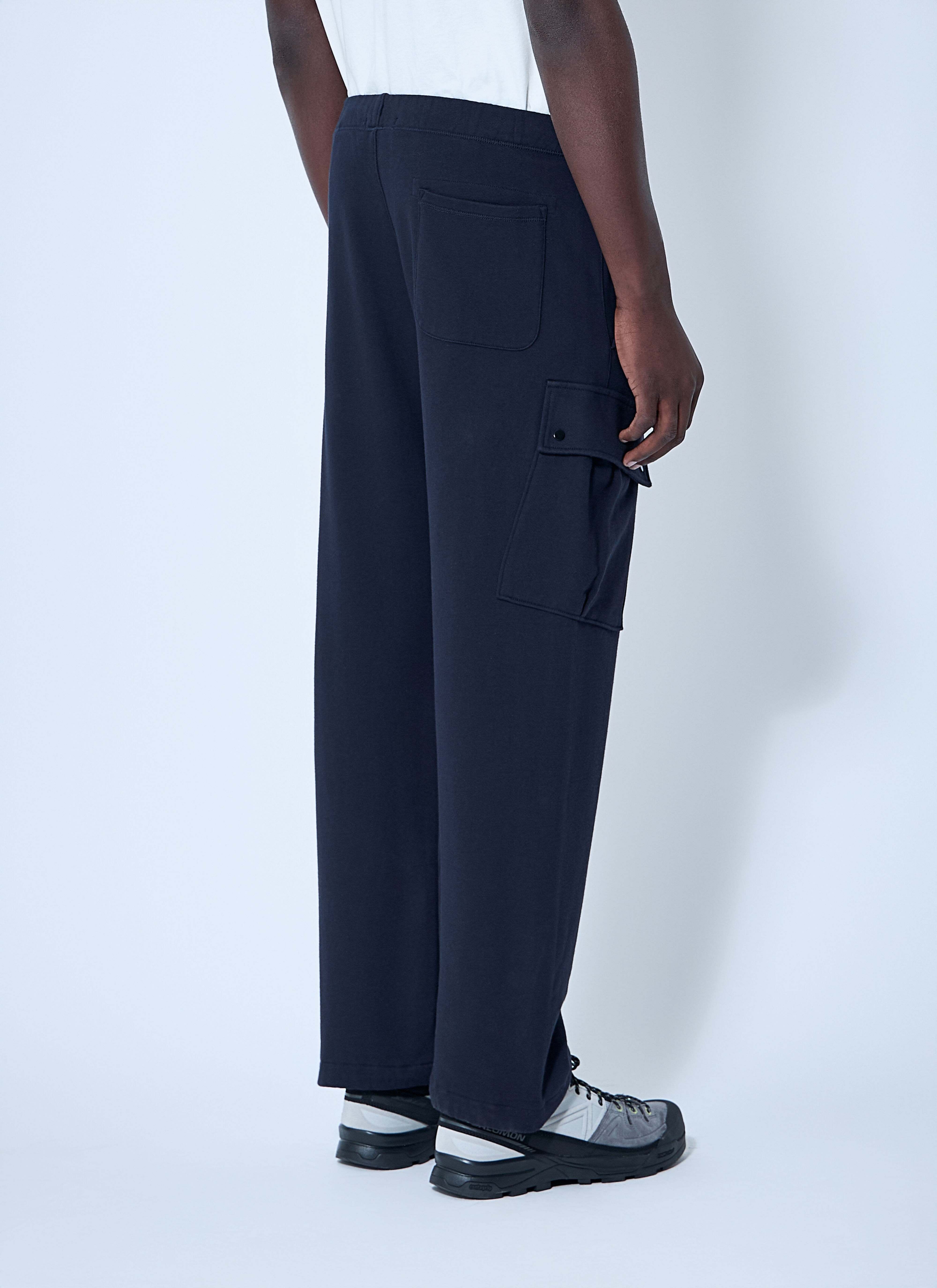 Diagonal Raised Fleece Cargo Pants - 4