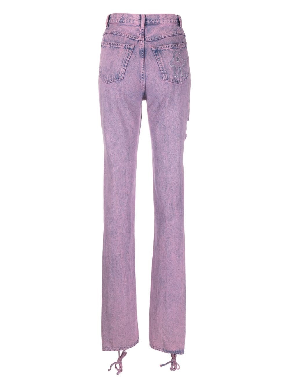 mid-rise straight-leg jeans - 2