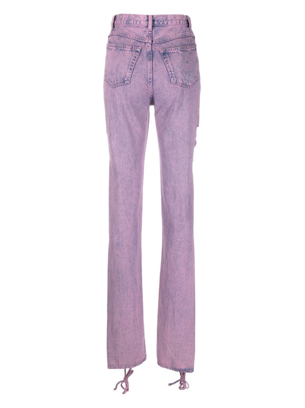 mid-rise straight-leg jeans - 2