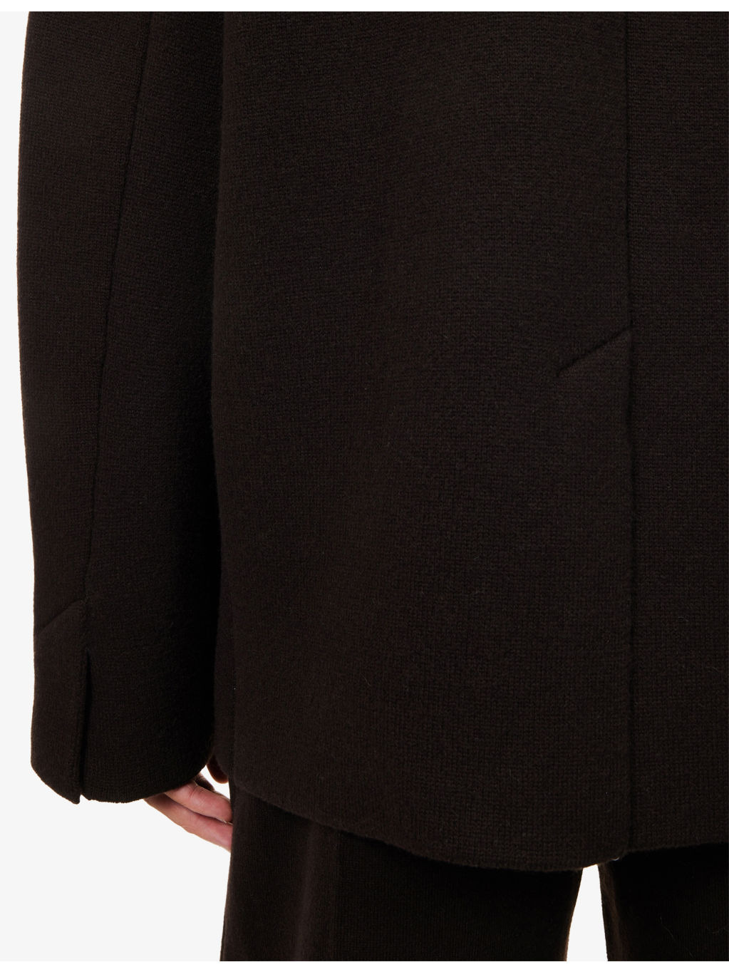 Notch-Lapels Relaxed-Fit Cashmere-Blend Blazer - 8