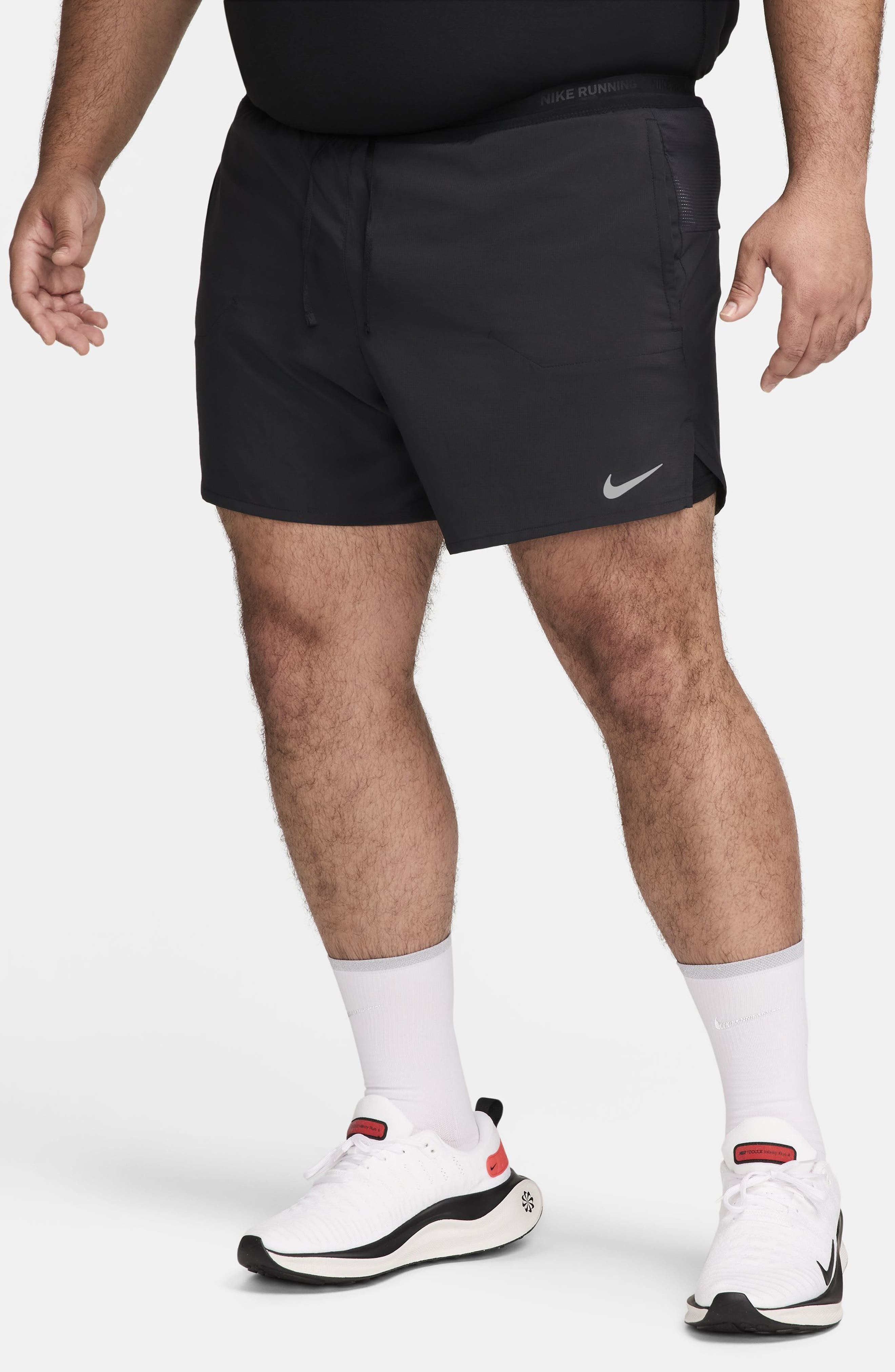 Nike Dri-FIT Stride 2-in-1 Running Shorts in Black/Black/Black at Nordstrom - 3