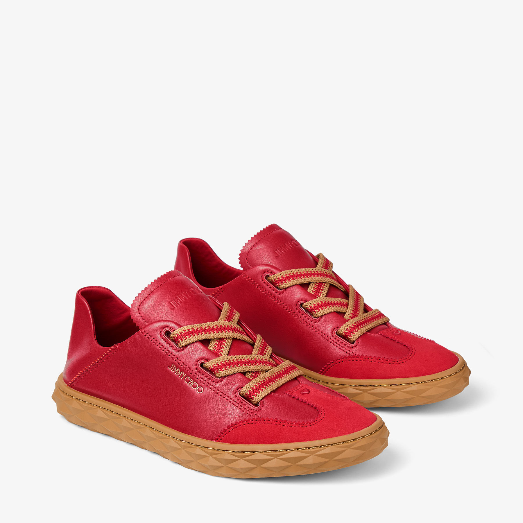 Diamond Light Flex/F
Ruby Red Leather Trainers - 3