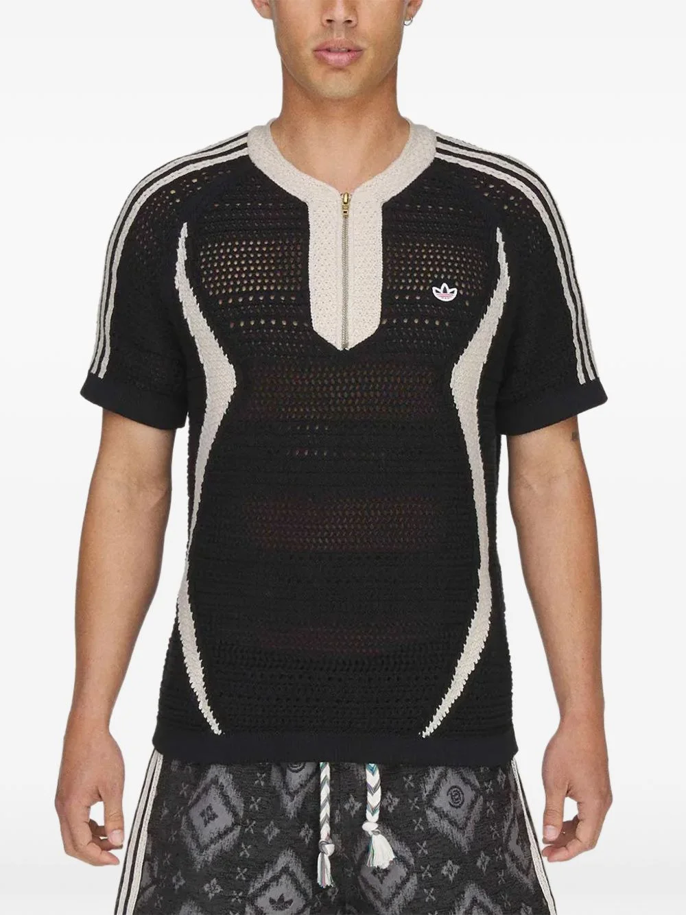 X Edison Chen Clot cotton short-sleeve sweater - 1