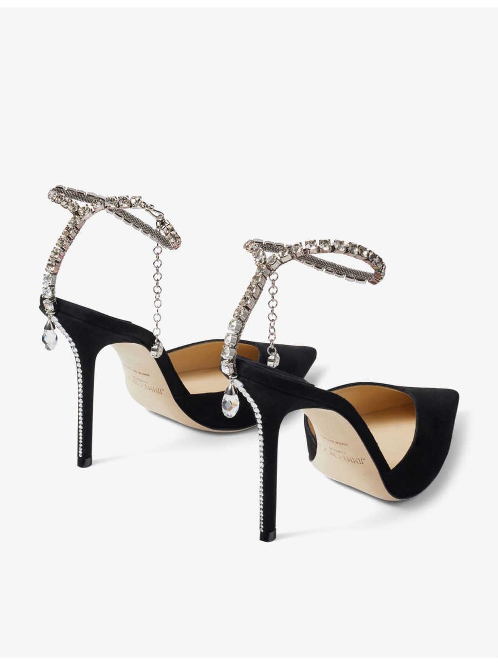 Saeda heeled suede courts - 4