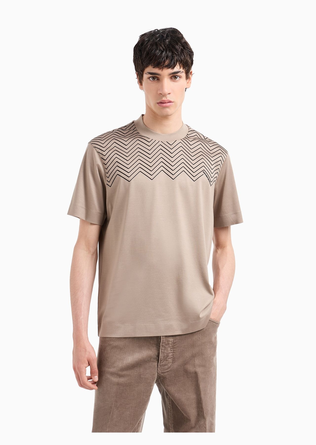 ASV Lyocell-blend jersey T-shirt with chevron flock detail - 2