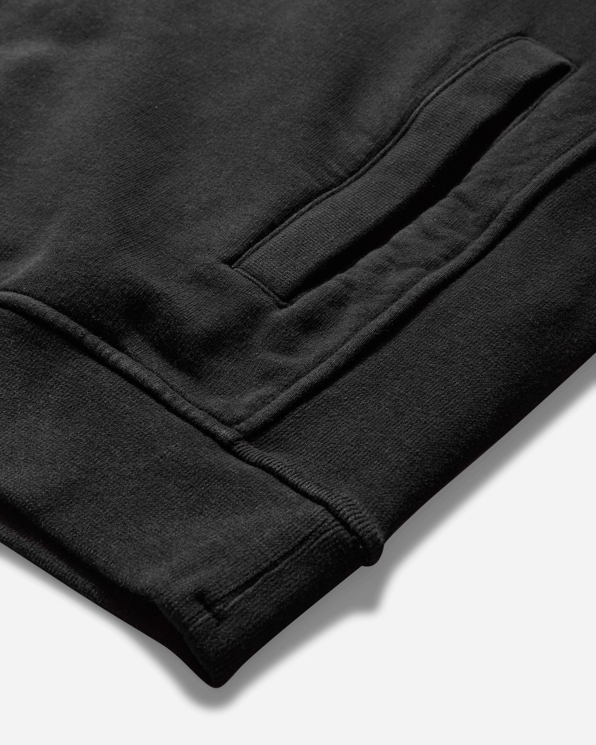 Men's Garment Dyed Hoodie Black - 4