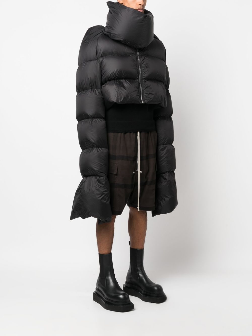 Rick Owens Babel Mountain Duvet cropped jacket | REVERSIBLE