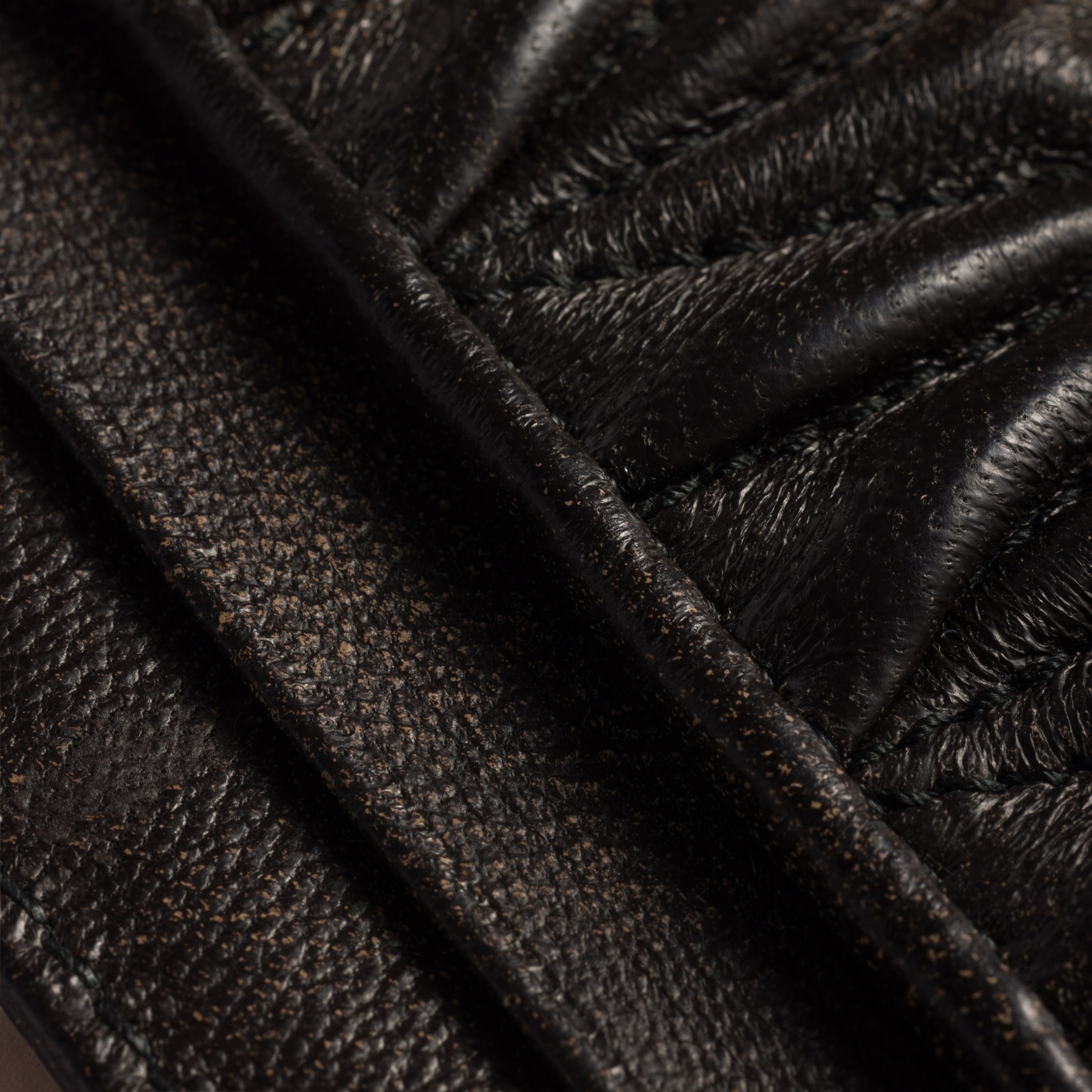 Matelassé nappa leather card holder - 3