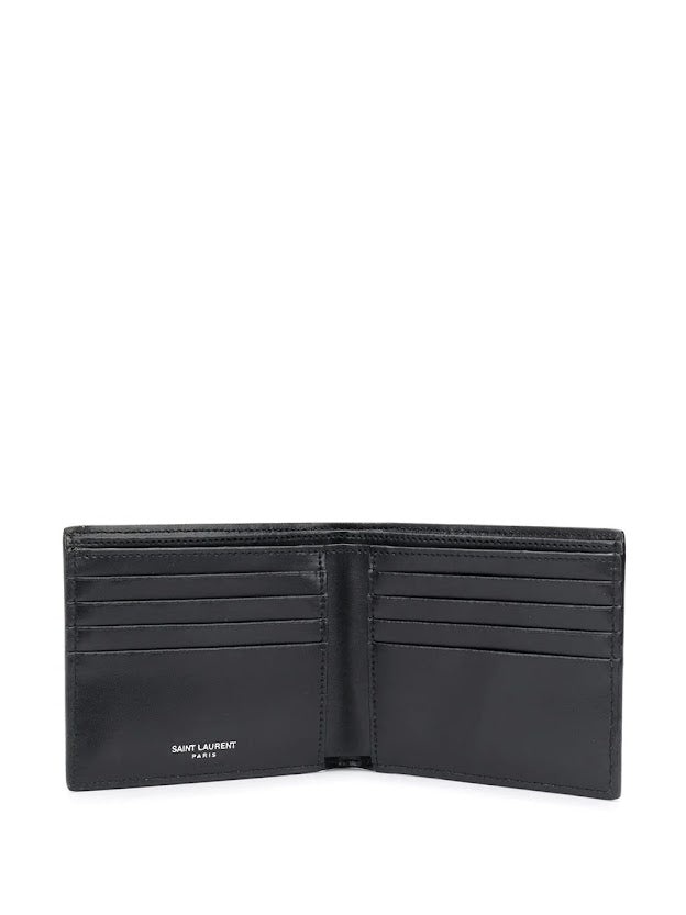SAINT LAURENT - Silver Logo Wallet - 3