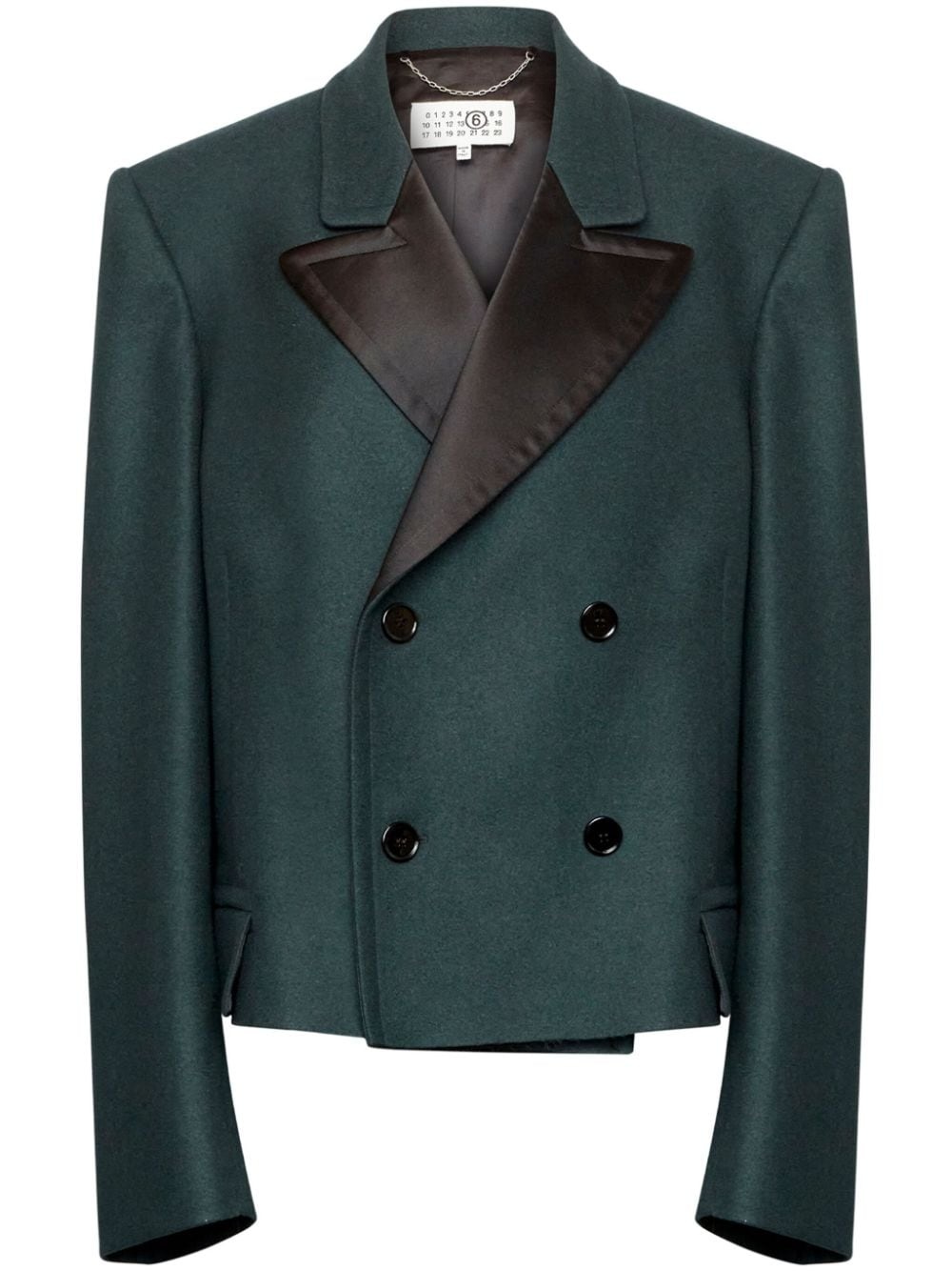 double-breasted over-sized blazer - 1