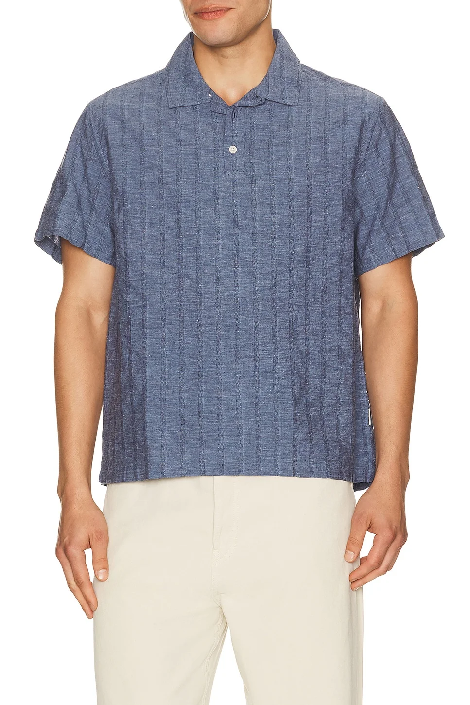 Cotton Linen Pop Over Shirt - 1