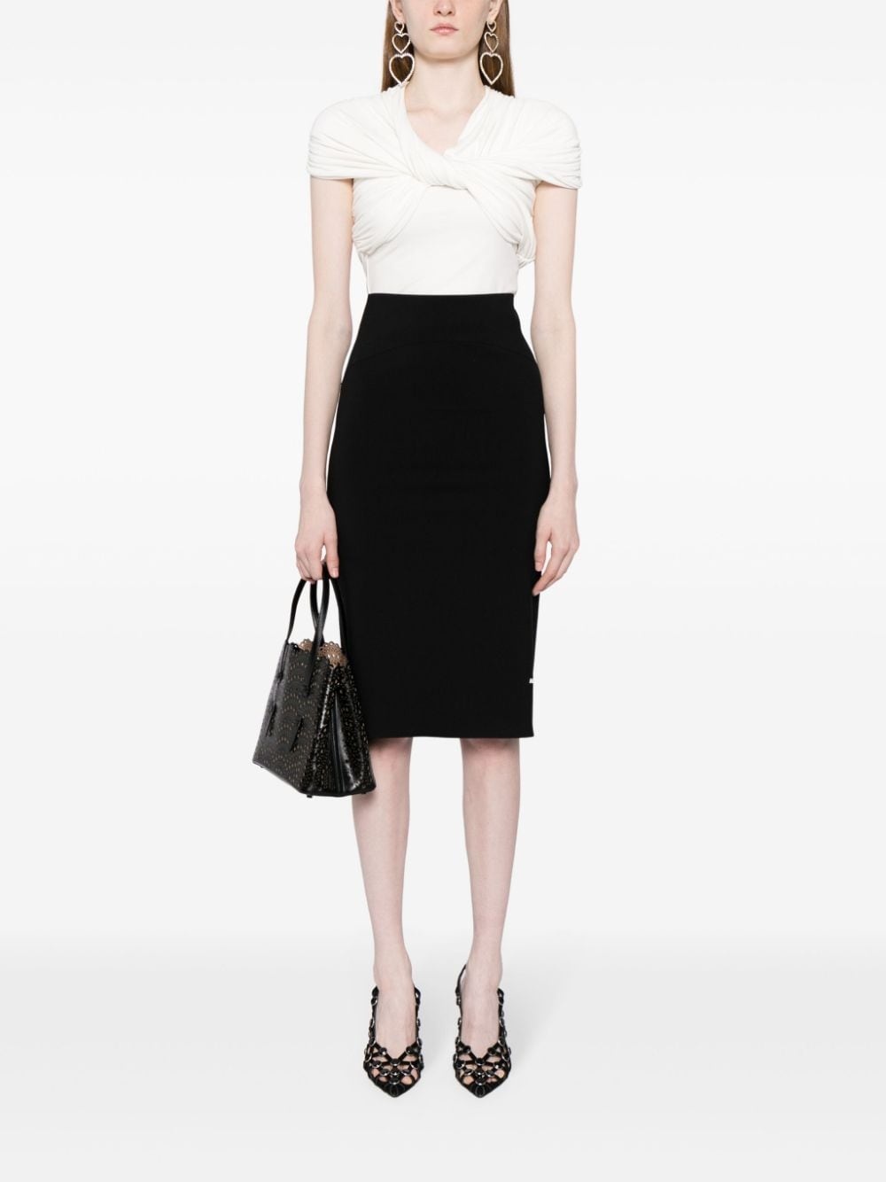 high-waist pencil skirt - 2