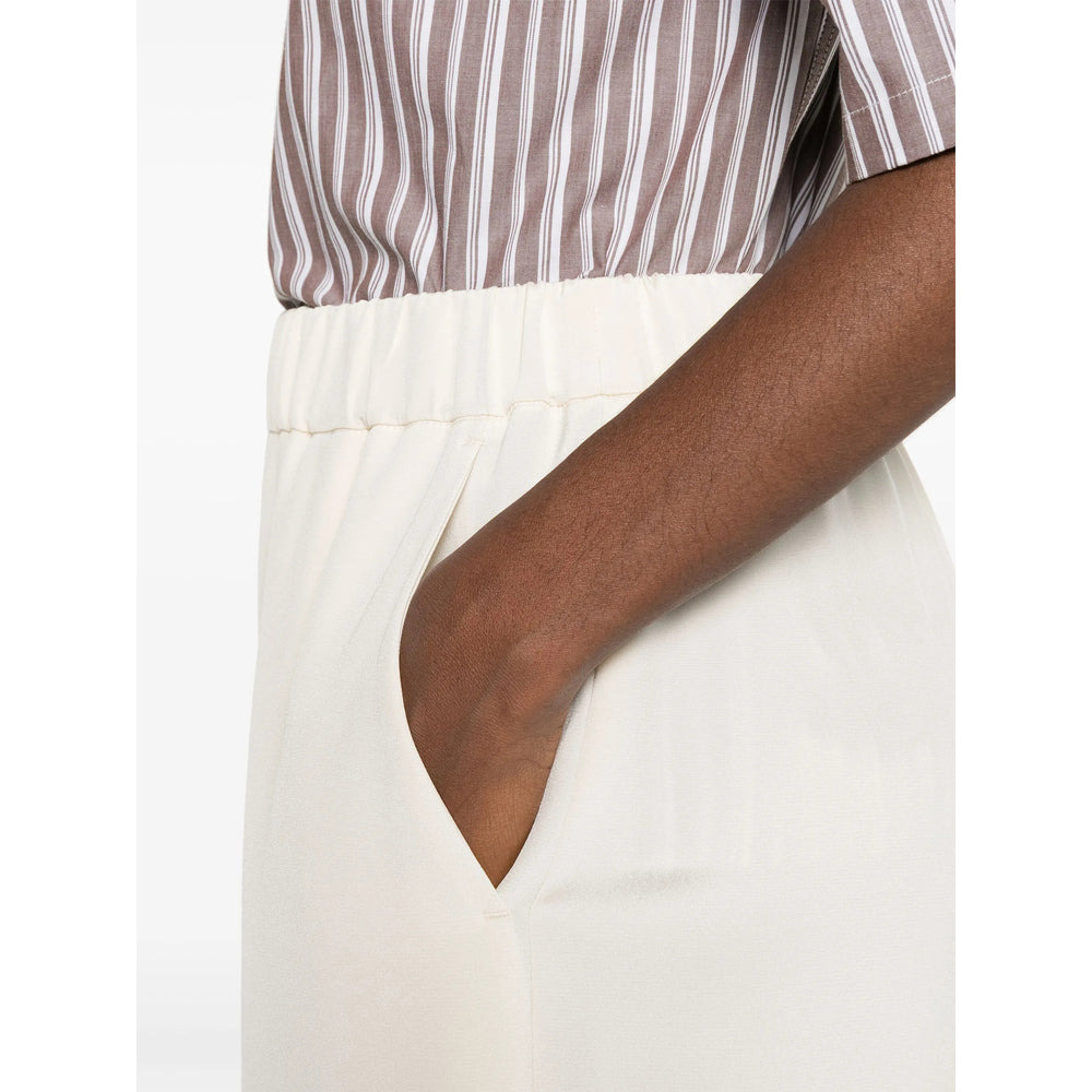 Max Mara White Trousers - Palazzo Pants Women - 4