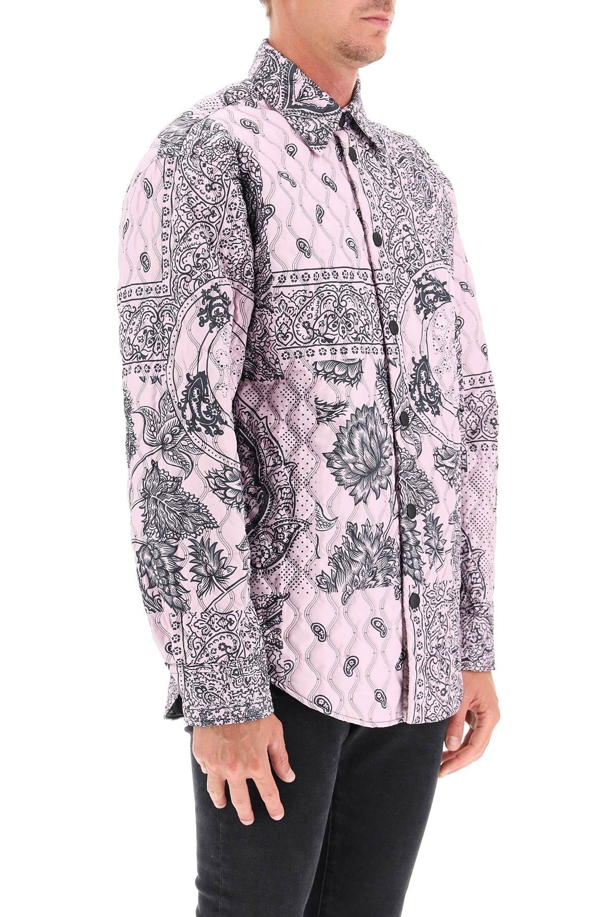 PADDED PAISLEY OVER SHIRT - 3