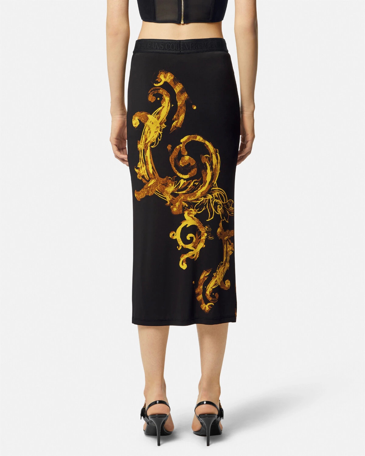 Watercolour Couture Midi Skirt - 5