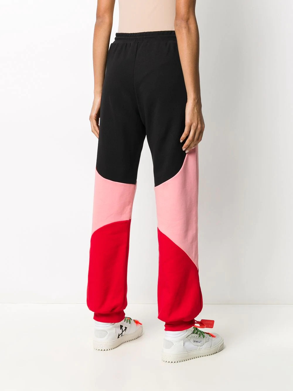 colour-block logo-print track pants - 4