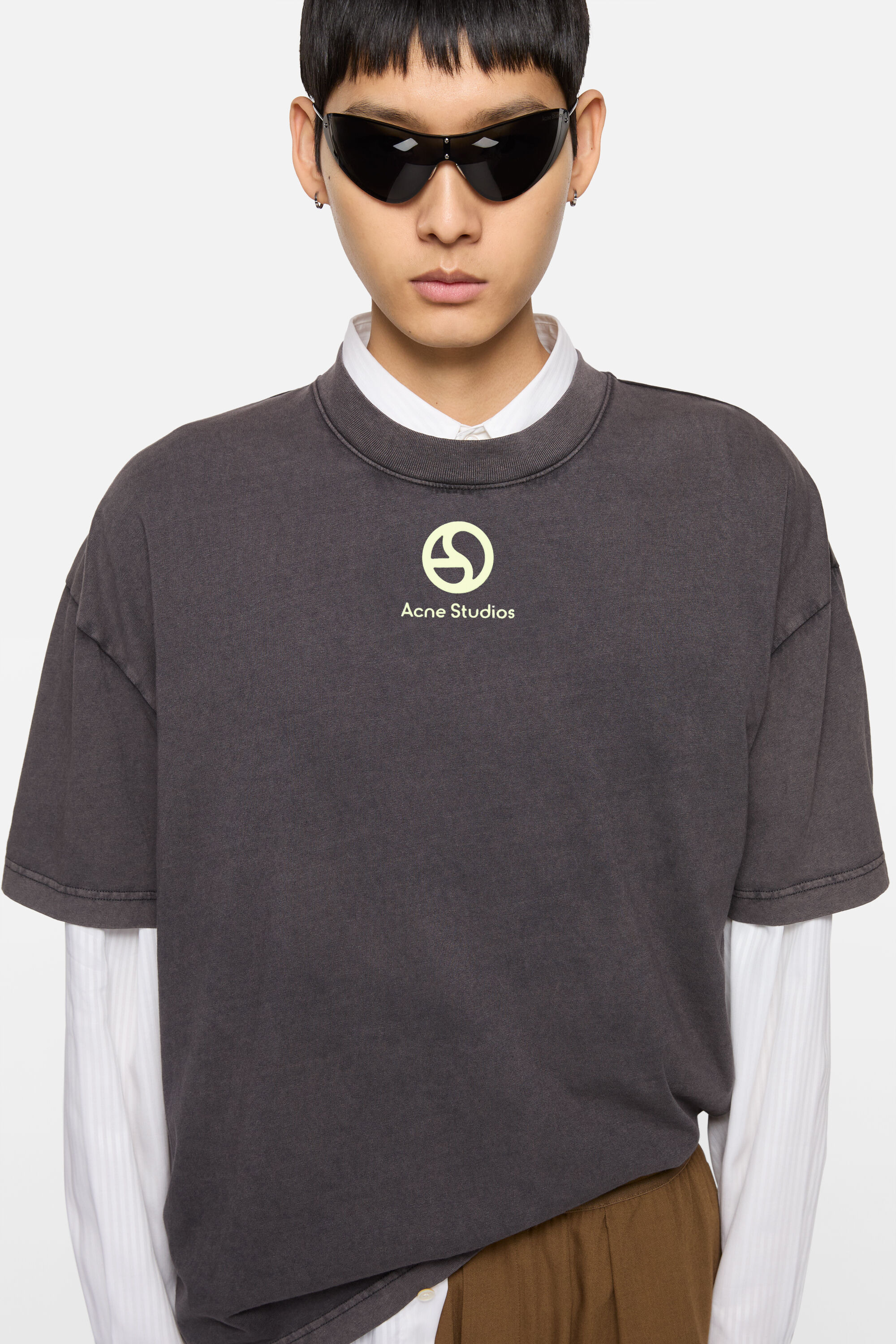 Logo t-shirt - Faded black - 4