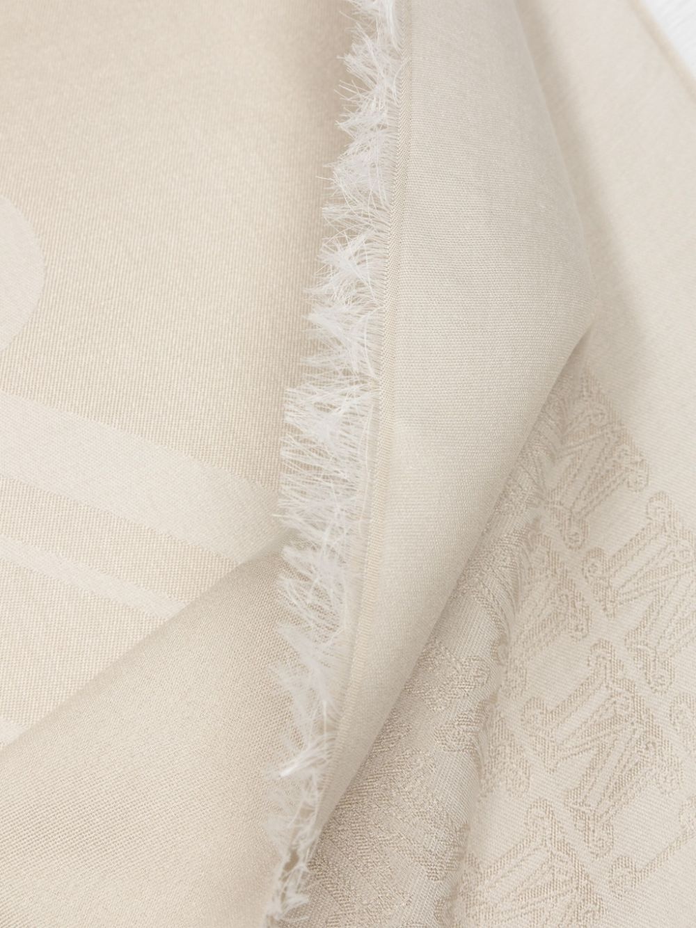 monogram-jacquard scarf - 3