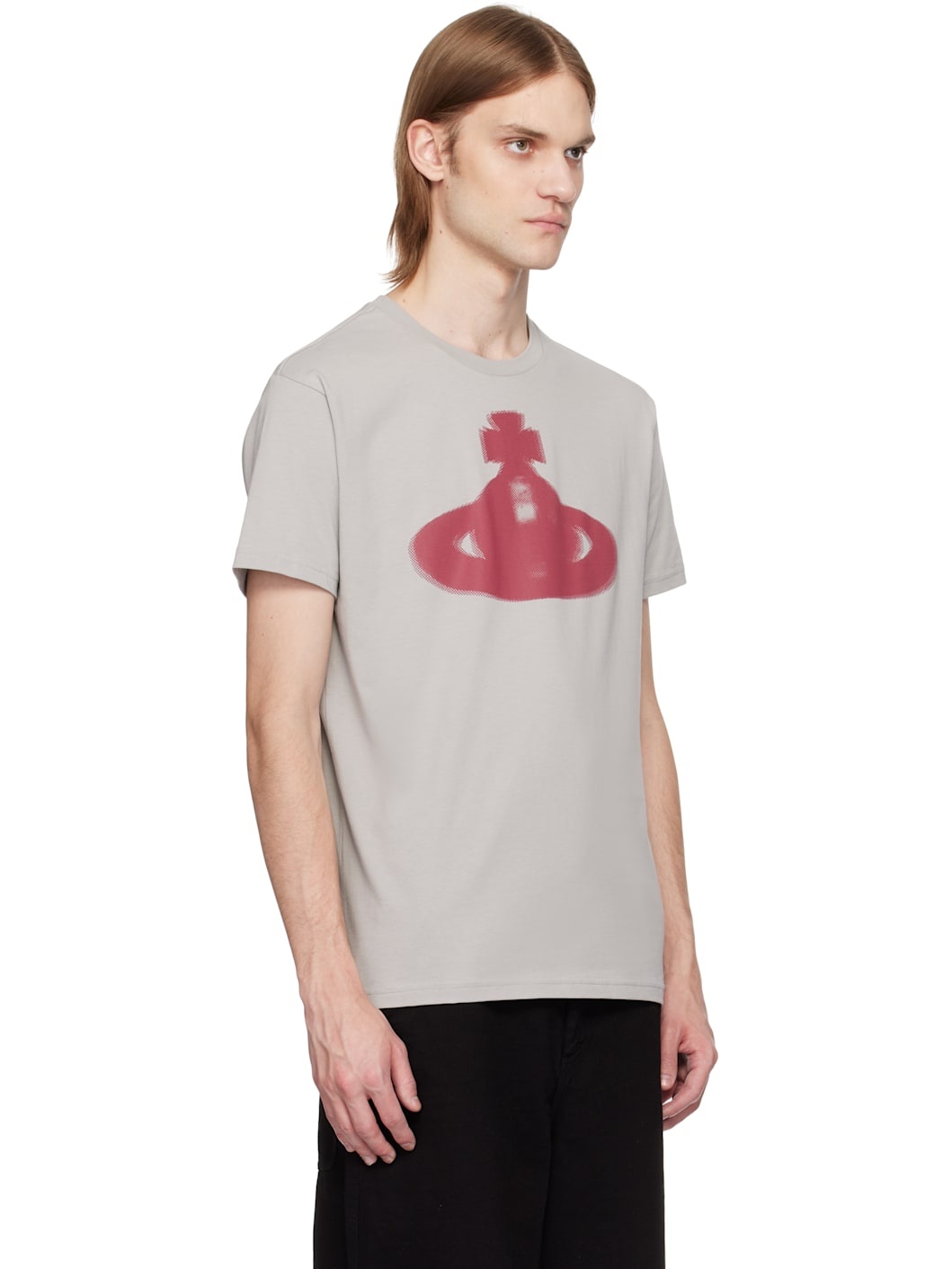 Gray Halftone Orb Classic T-shirt - 2