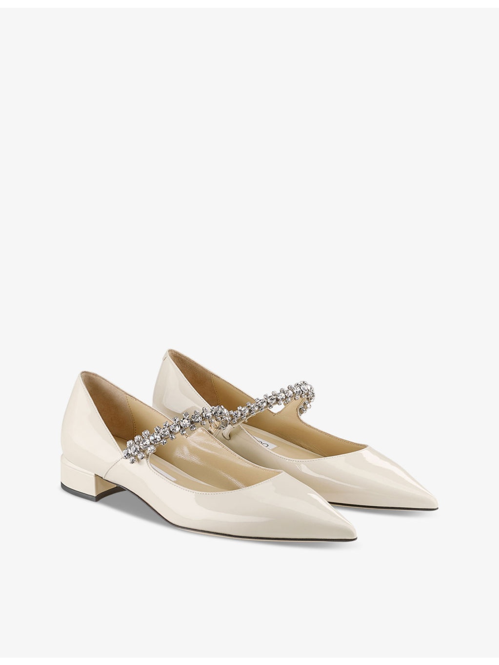 Bing 25 crystal-embellished patent-leather flats - 3