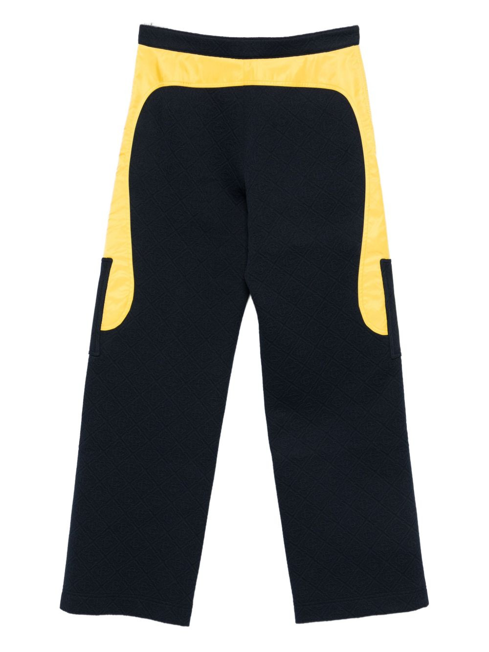 textured panelled trousers - 2