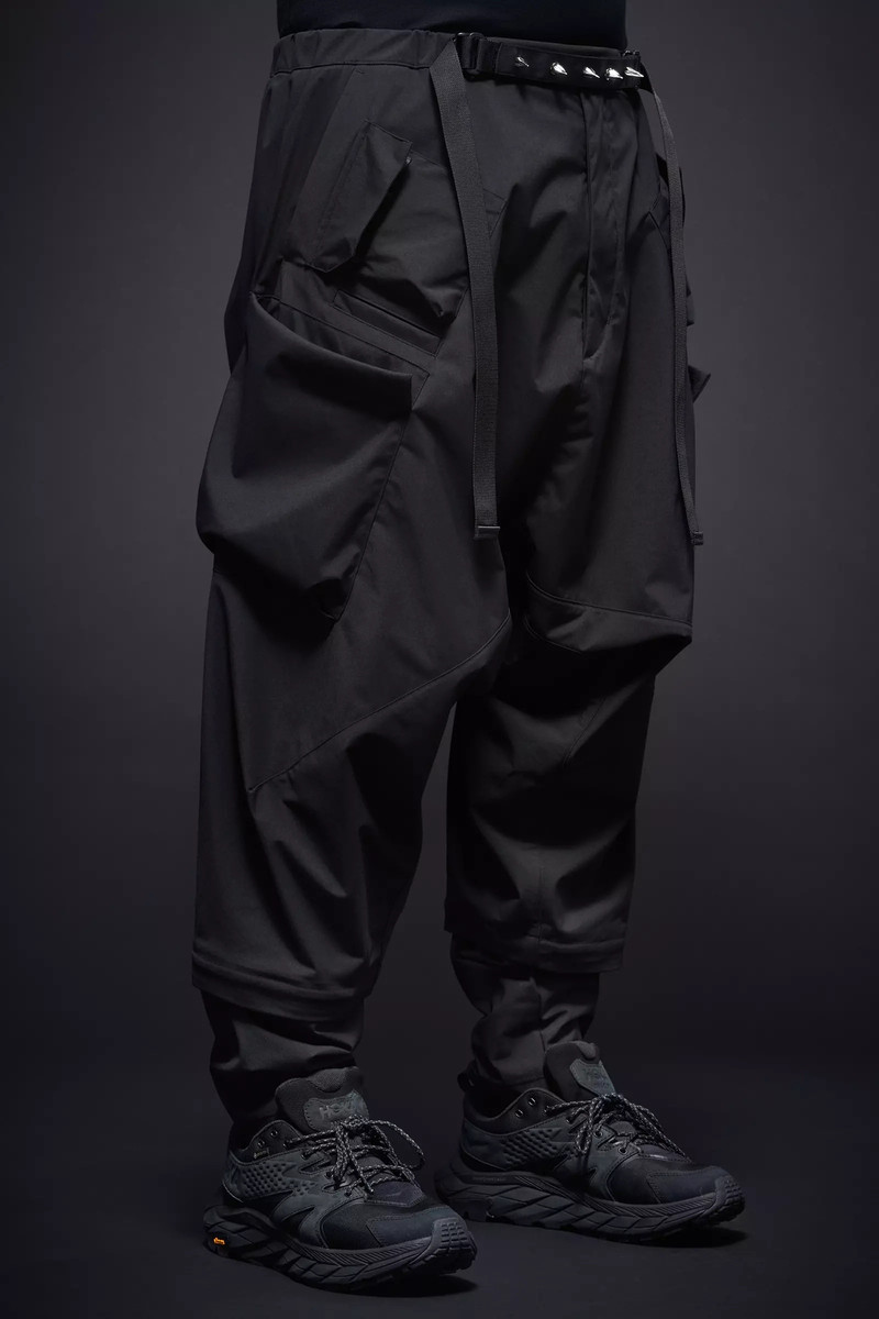 P30A-E 캡슐에 넣는 나일론 매우 넓은 웹 벨트 화물 Trouser 검정 4