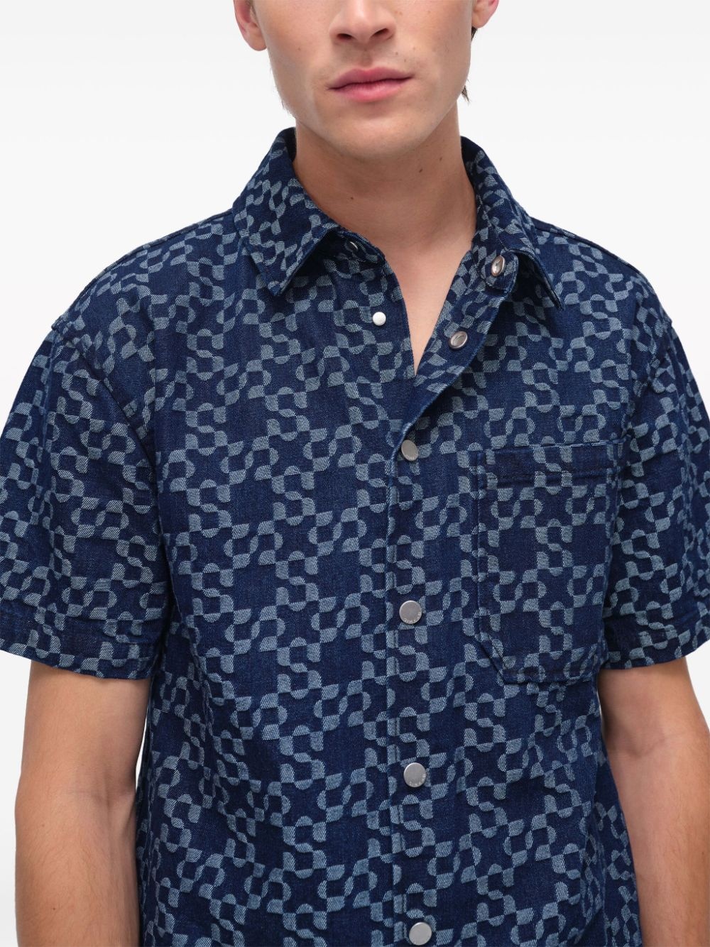 Jonas cotton-jacquard shirt - 5