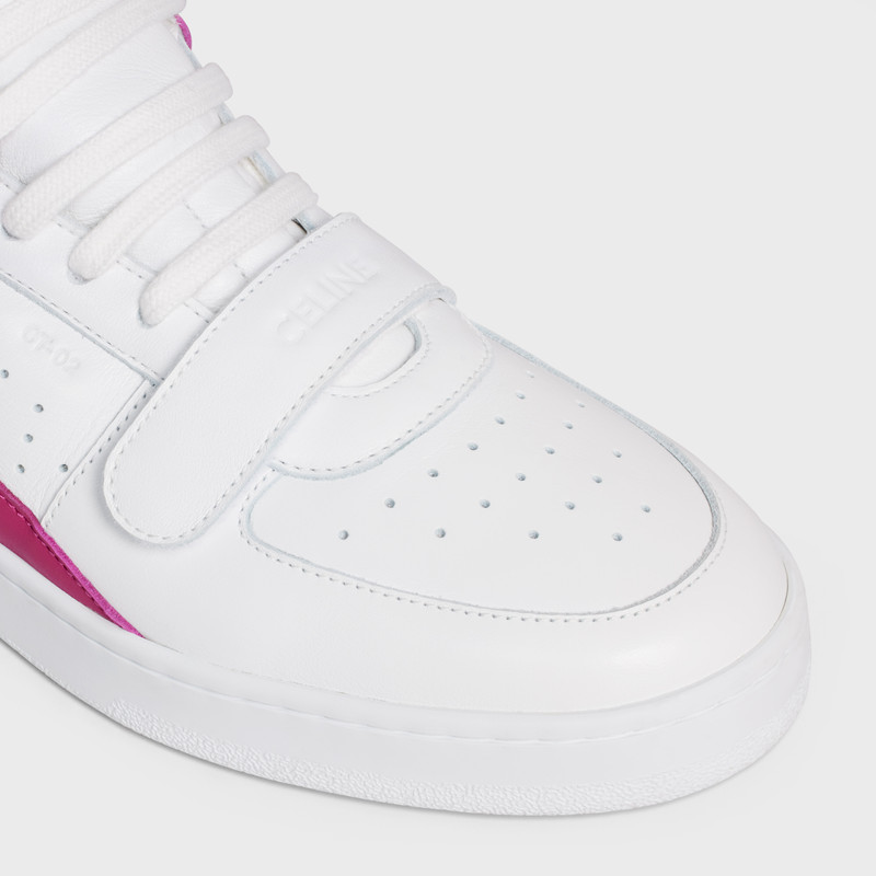 CT-02 CELINE TRAINER MID SNEAKER WITH SCRATCH in CALFSKIN 4