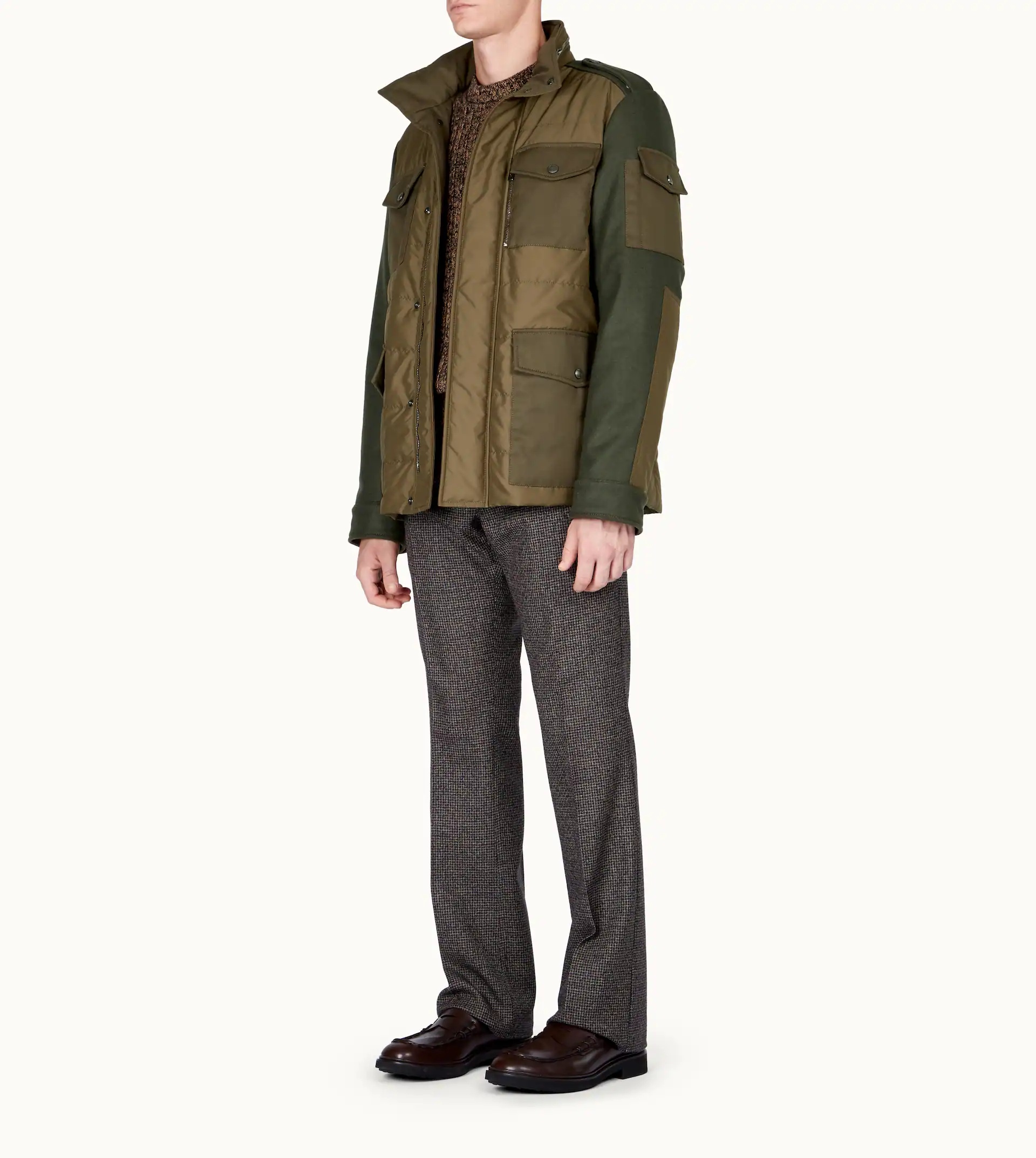 FIELD JACKET IN HIGH TECH FABRIC - GREEN - 2