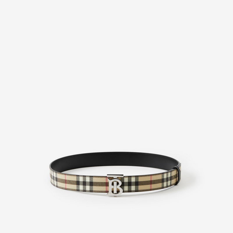 Reversible Monogram Motif Vintage Check Belt 1