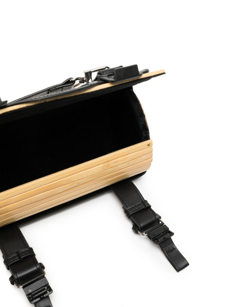 logo-print bamboo shoulder bag 5