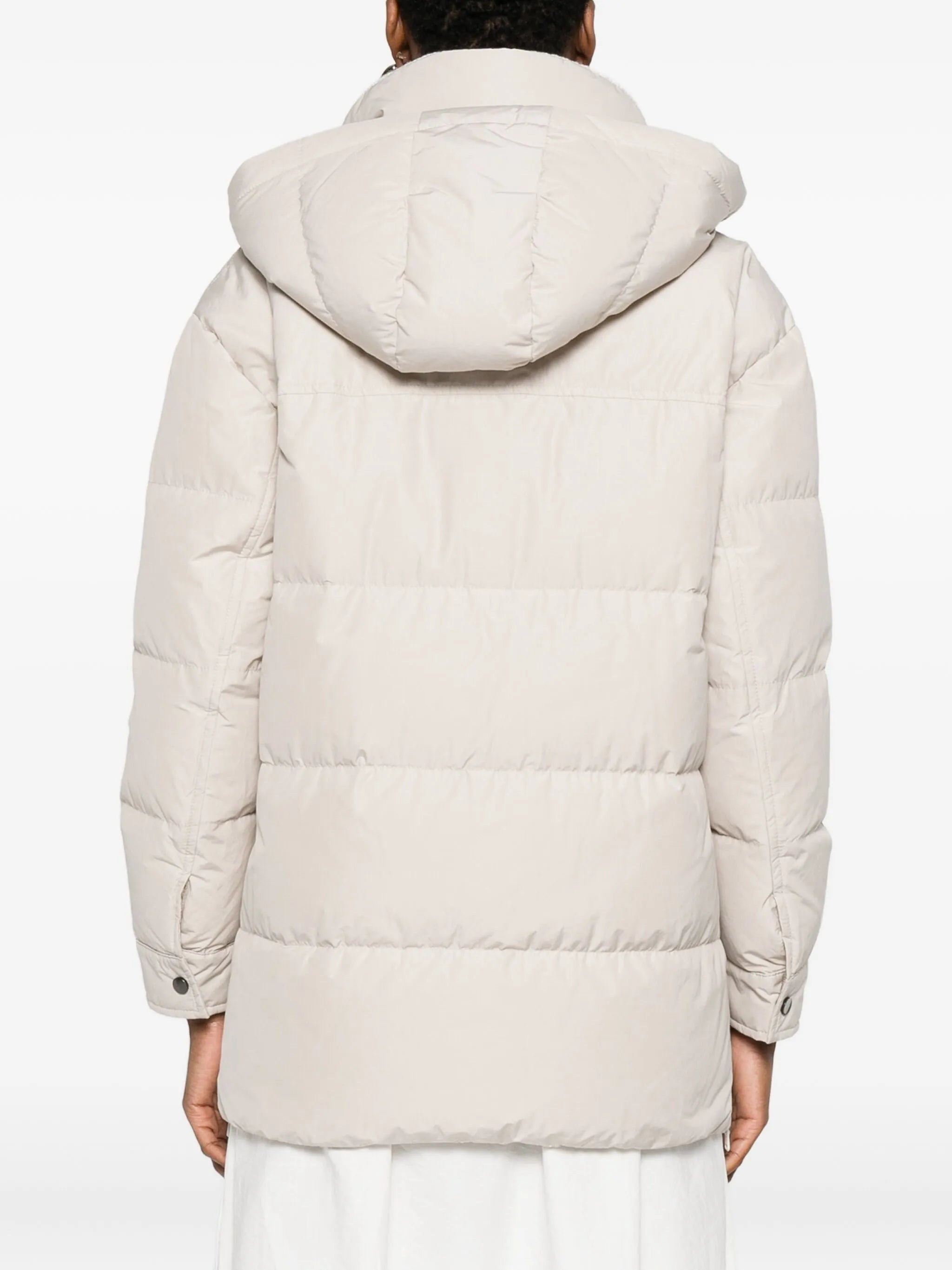 Brunello Cucinelli Hooded Flap-pocket Puffer Coat - 3