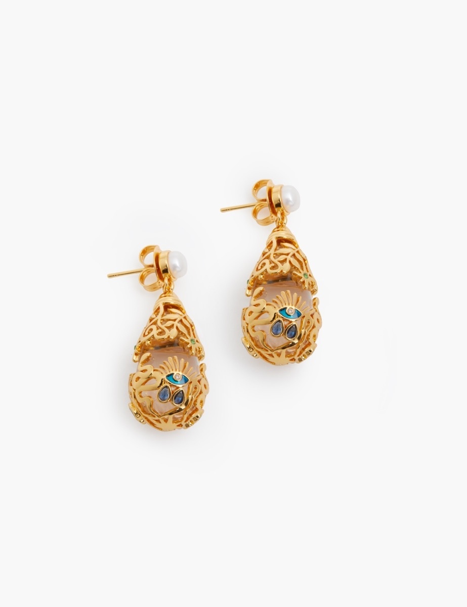 CRYSTAL TAROT DROP EARRINGS - 3