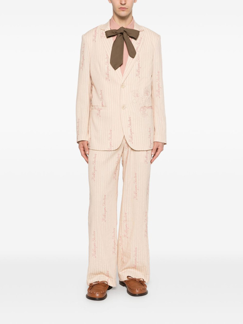 KidSuper pinstripe-embroidered blazer outlook