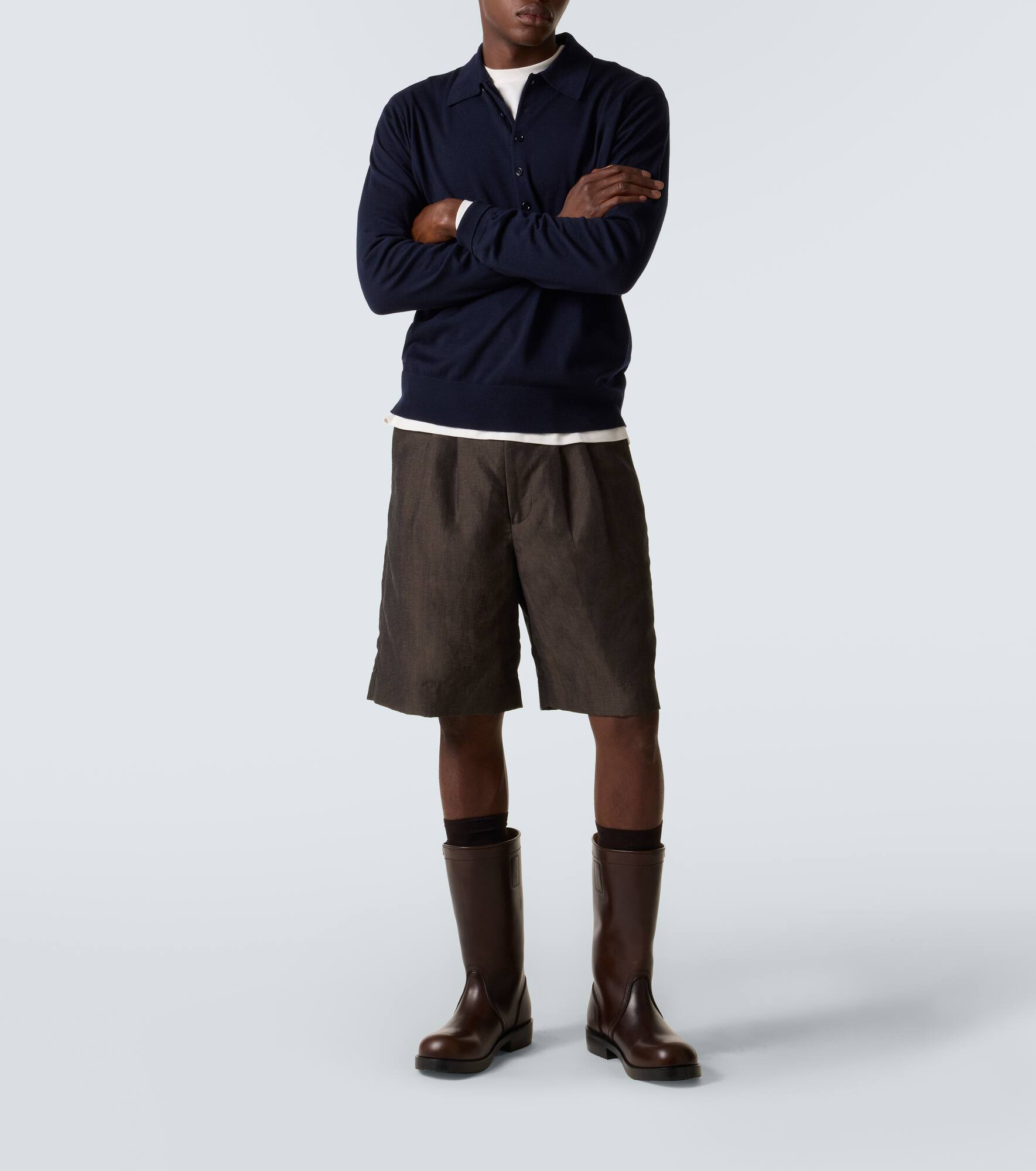 Wool polo sweater - 2