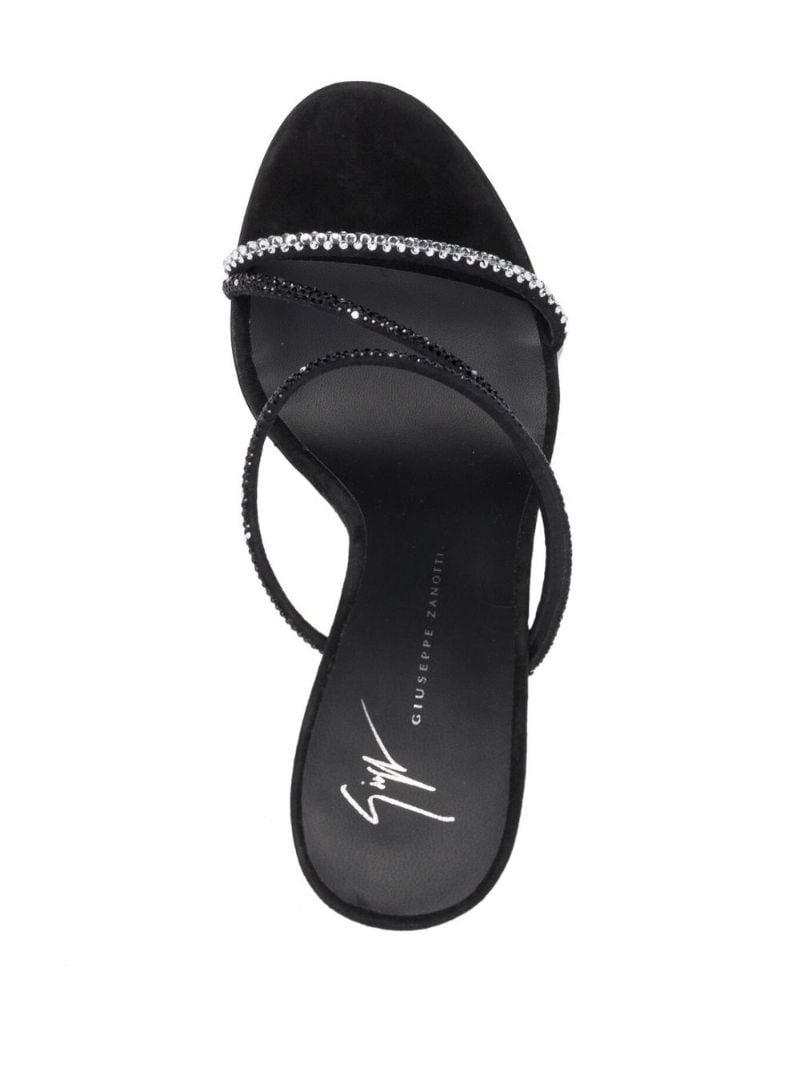 crystal-embellished 110mm leather sandals - 4