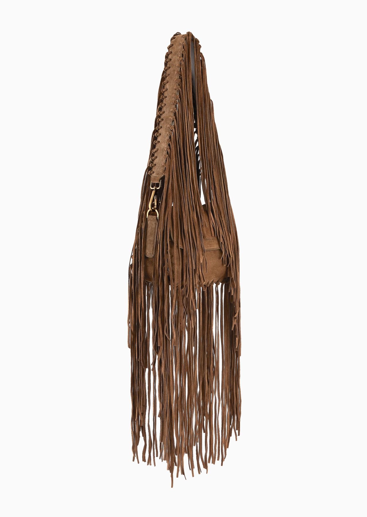 La Prima fringed suede bag - 3