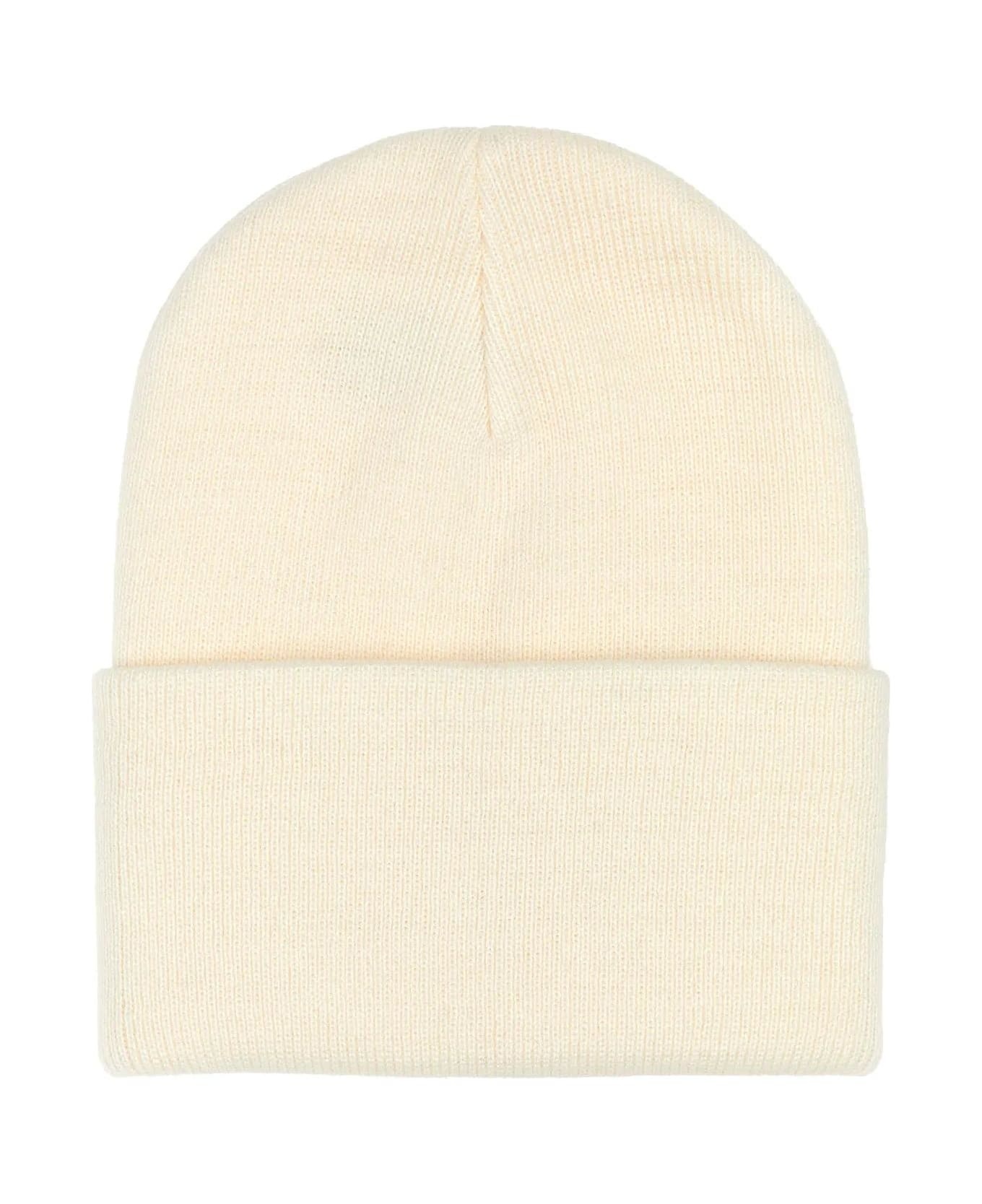 White Acrylic Watch Hat - 2
