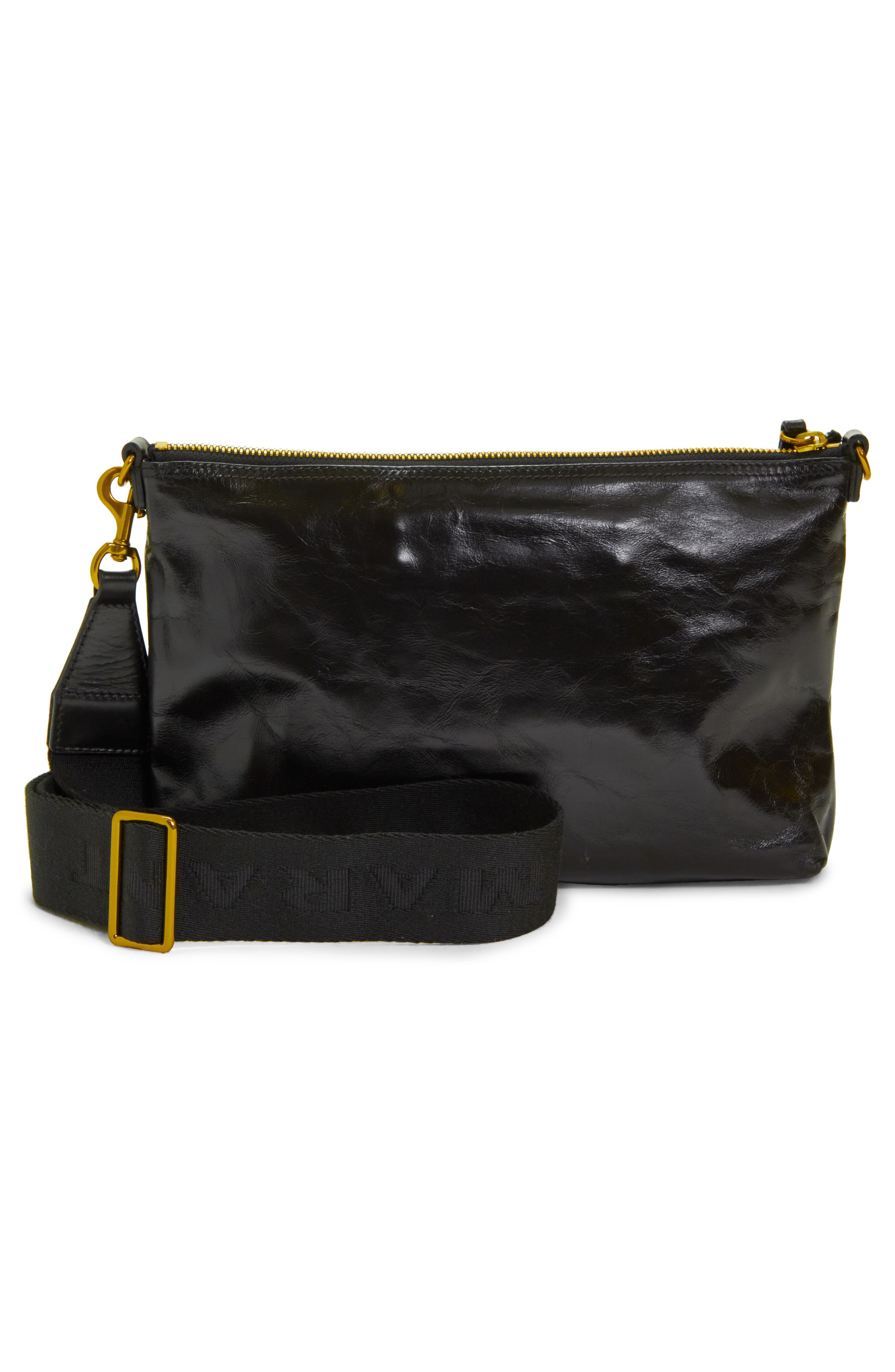 Isabel Marant Nessah Wardy Leather Crossbody Bag in Black at Nordstrom - 3