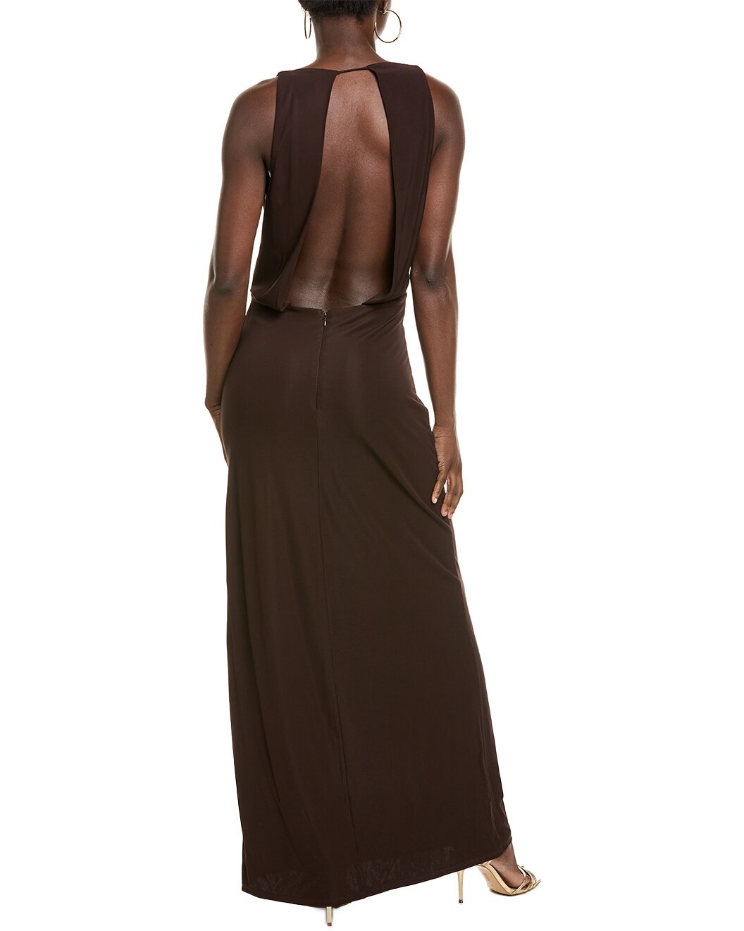 SIMKHAI Kosme Deep V-Neck Gown - 2