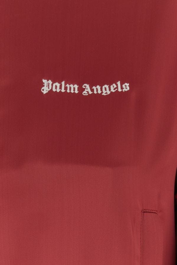 Palm Angels Tiziano red viscose bomber jacket