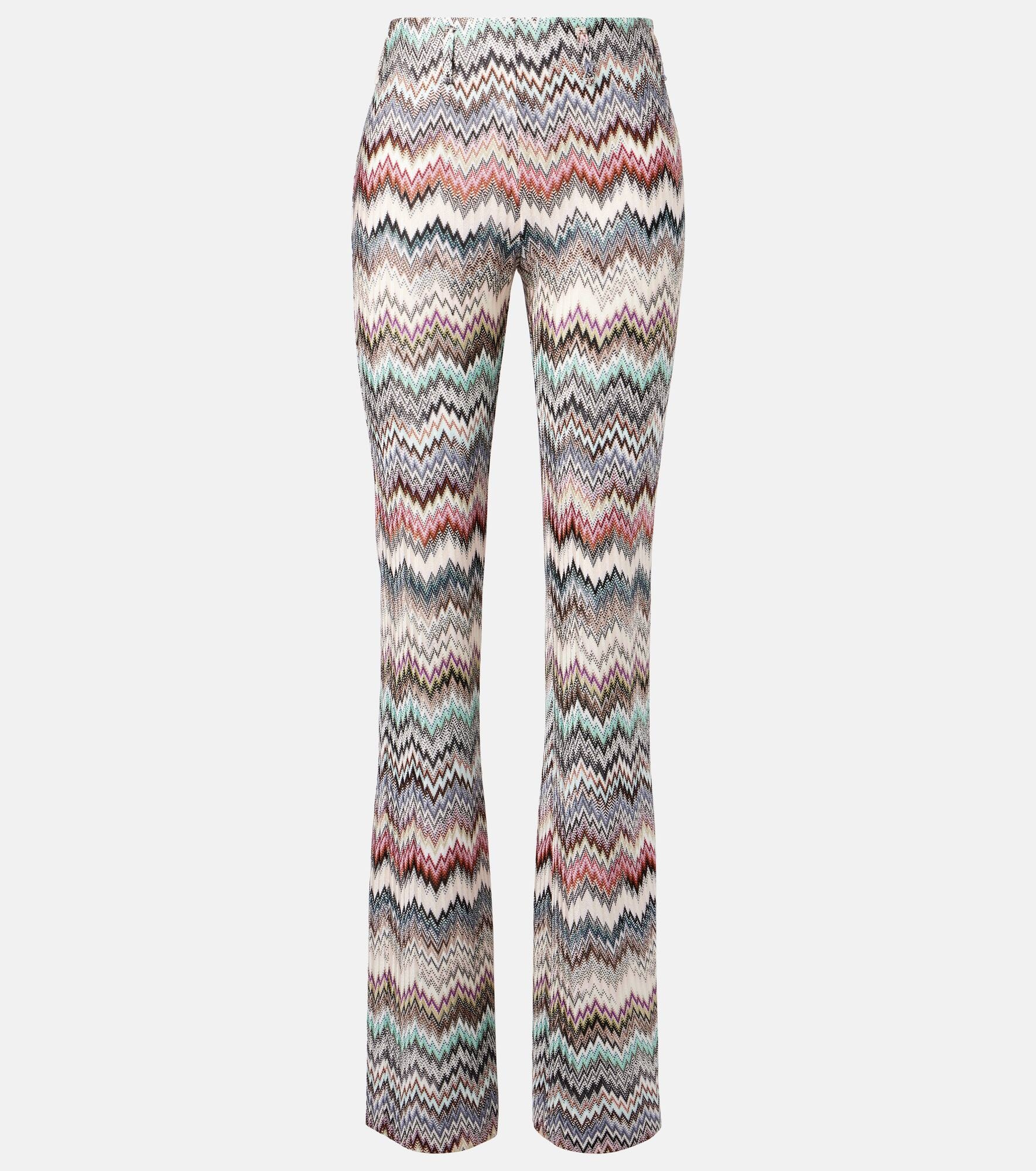 Zigzag flared pants - 1