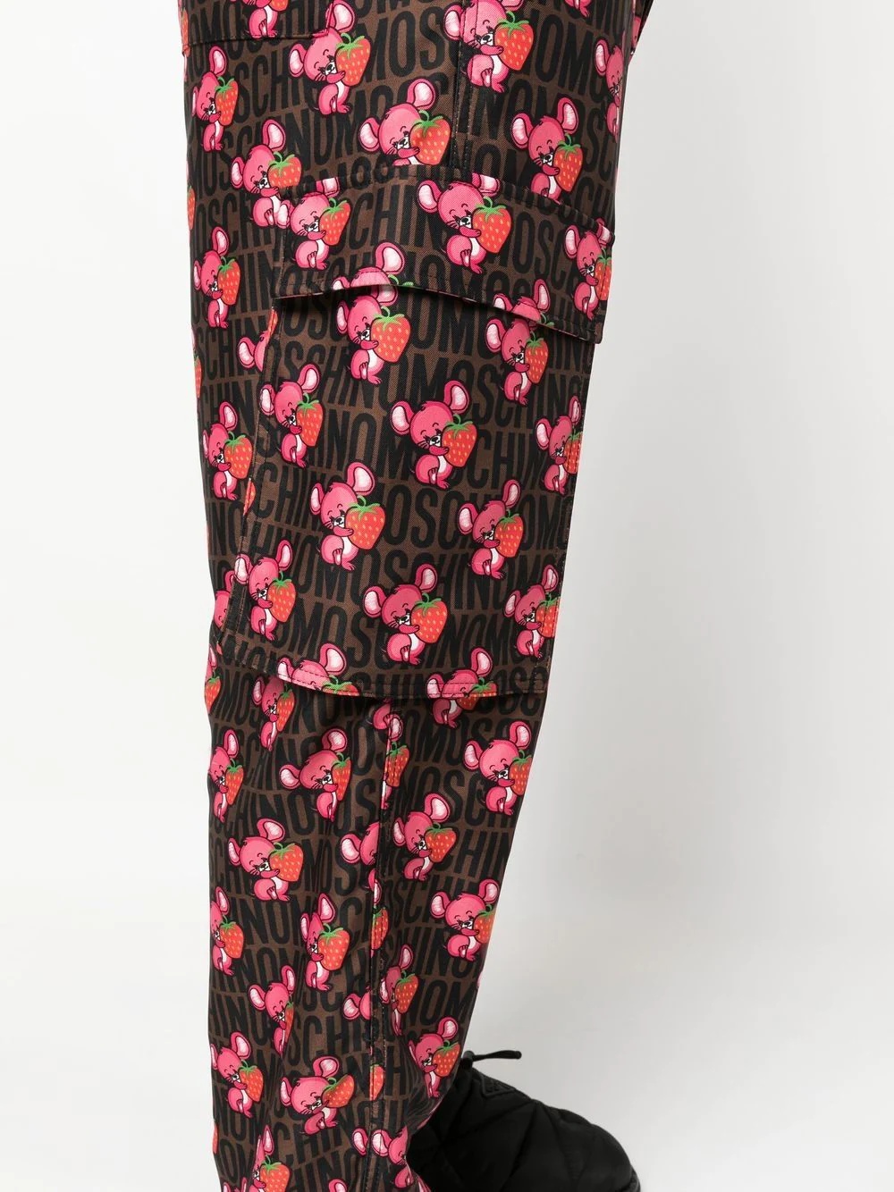 animal print cargo trousers - 5