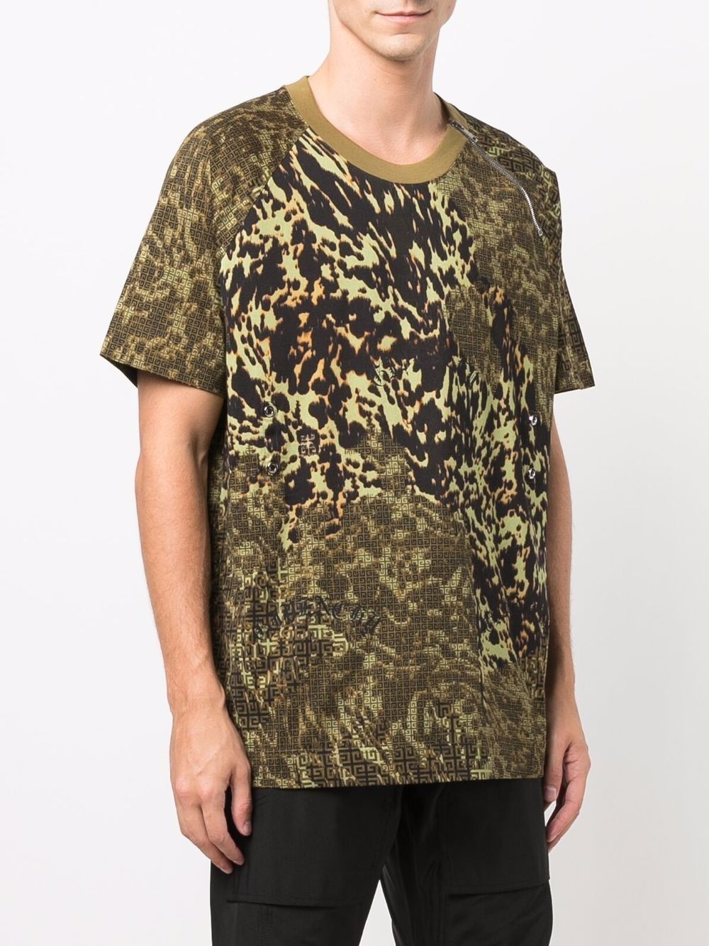 faded-camouflage cotton T-shirt - 4