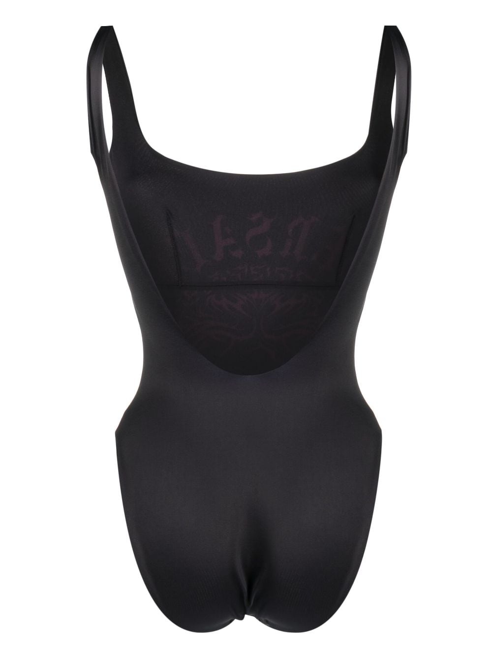logo-print sleeveless swimsuit - 2