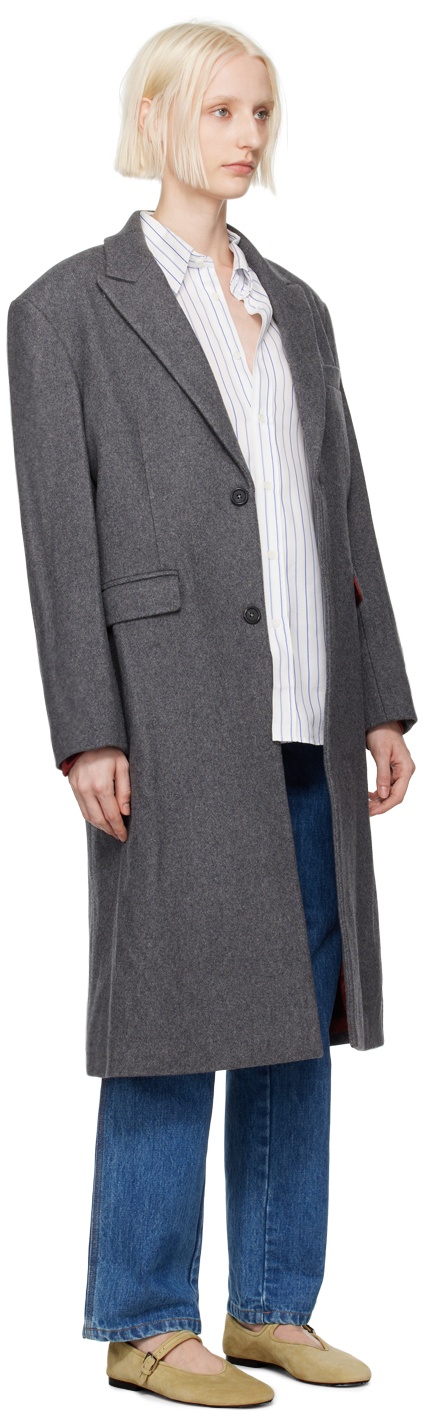 Gray Classic Coat - 2