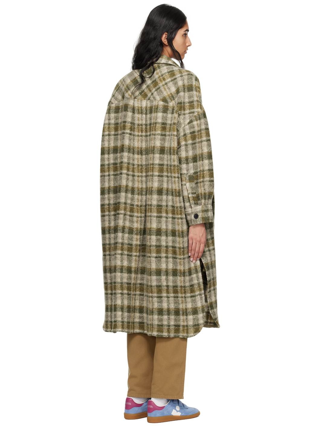 Khaki & Beige Fontizi Coat - 3