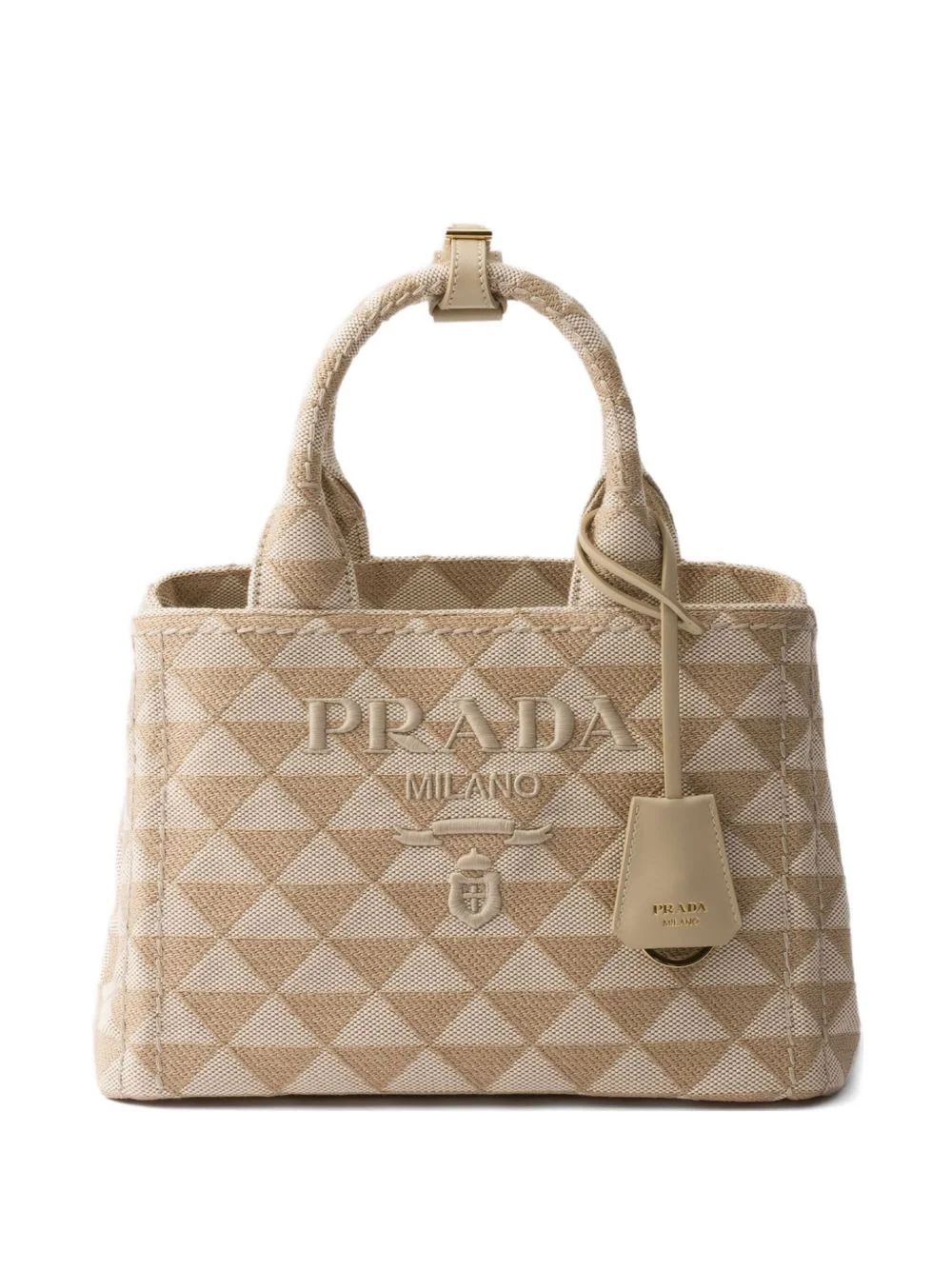 small embroidered tote bag - 1